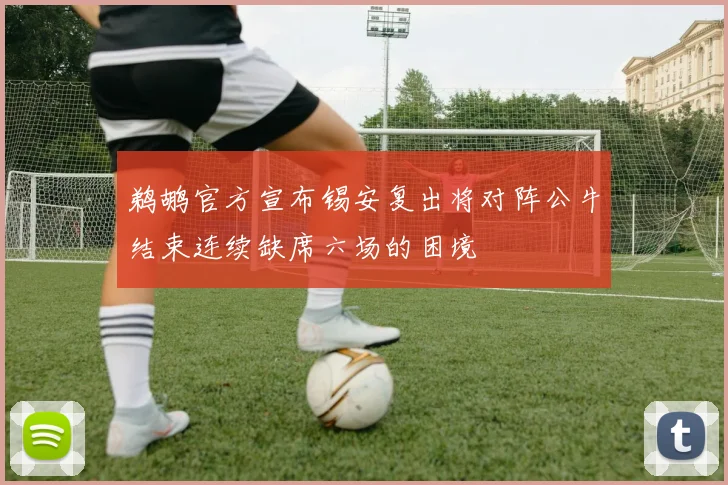 鹈鹕官方宣布锡安复出将对阵公牛结束连续缺席六场的困境