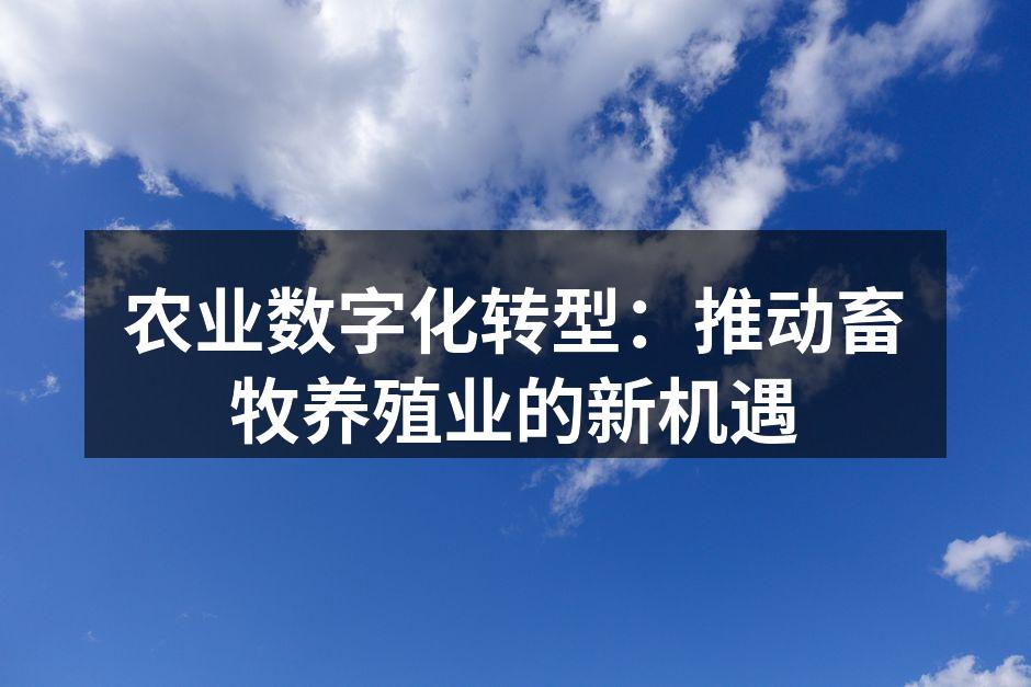 智能养殖系统提升养殖效率